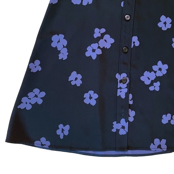 EVERLANE The Japanese GoWeave Floral Button Swing Skirt Size 10 - Picture 6 of 12